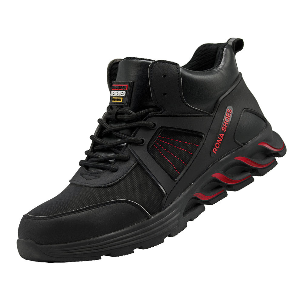 Bottes De Sécurité Rona Titan Black - Embout Acier, Semelle Kevlar, Imperméables Antidérapantes