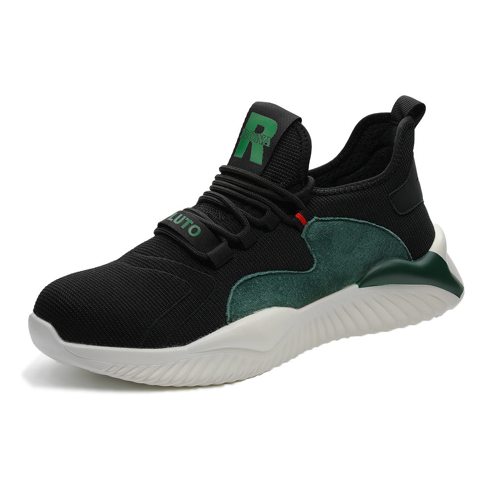 Pluto Green Chaussur de Securite Baskets de Securite Femme Homme Rona Shoes